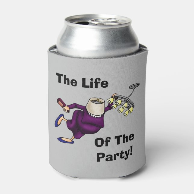 Funny Life Of The Party Can Cooler (Can Front)