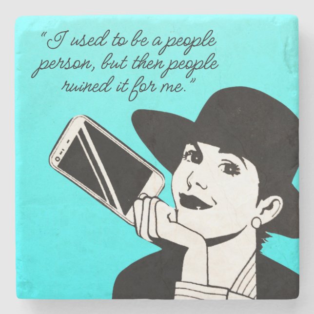 Funny Life Quote Friend Game Night Gift Stone Coaster (Front)