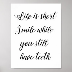 Funny Life Quote, Humourous Saying Wall Art Decor