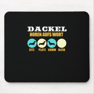 Funny Life With Dachshund Dog Mouse Mat