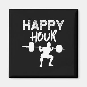 Funny Lifting Leg Day Gym Happy Hour  Magnet