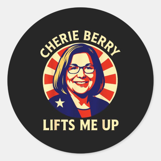 Funny Lifts Berry Elevator Cherie Poster Up Me NC Classic Round Sticker (Front)