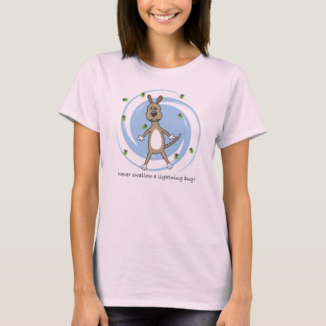 Funny Lightning Bug Dog T-shirt (Front)