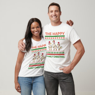 Funny Lights Ducks Christmas Animals T-Shirt