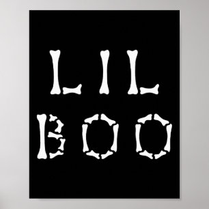 Funny Lil Boo Halloween Mummy Deady Halloween Matc Poster