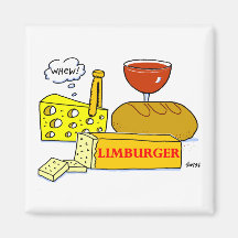 Funny Limburger Cheese Cartoon Tasting Party Favou