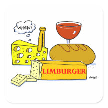Funny Limburger Cheese Foodie Cartoon 