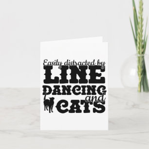 Funny Line Dance Shirt Line Dancer Quote Line Danc Card