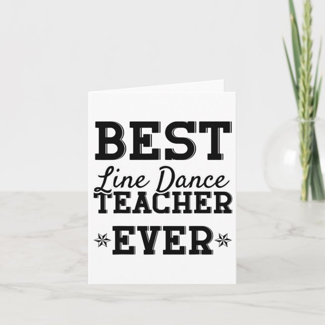 Funny Line Dance Shirt Line Dancer Quote Line Danc Card (Front)