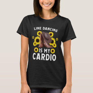Funny Line Dancing Art For Women Men Line Dance Da T-Shirt
