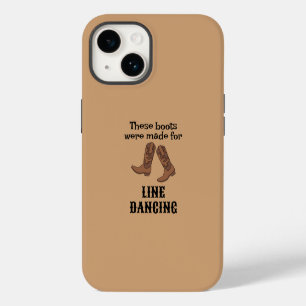 Funny Line Dancing Cowboy Boots Line Dancer iPhone 14 Case