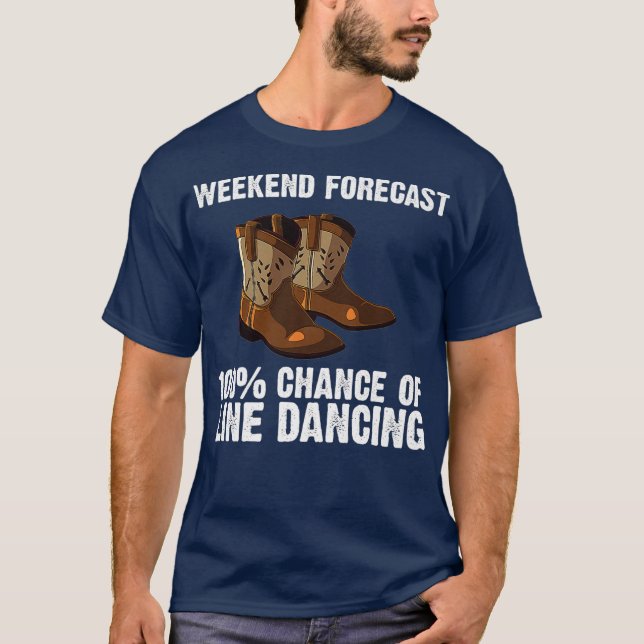 Funny Line Dancing Gift Men Women Country Line T-Shirt (Front)