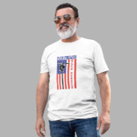 Funny Lineman Firemen American Flag Quote