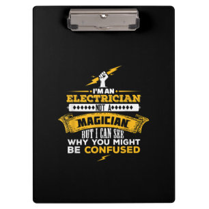 Funny Lineman Gift  An Electrician Clipboard