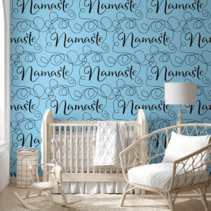 Funny Lines and Words pattern - Namaste 1a Wallpaper