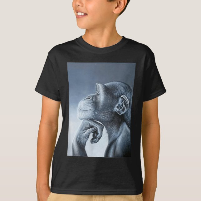 Funny Lion Monkey Meme Ragebait Meme Brainrot Gen  T-Shirt (Front)
