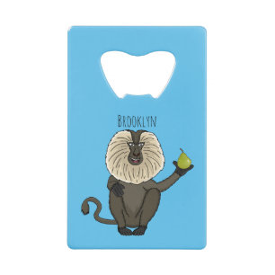 Funny lion tailed macaque monkey cartoon