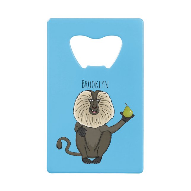 Funny lion tailed macaque monkey cartoon (Front)