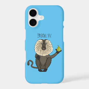 Funny lion tailed macaque monkey cartoon