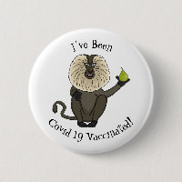 Funny lion tailed macaque monkey cartoon