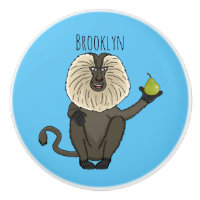 Funny lion tailed macaque monkey cartoon
