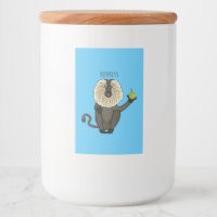 Funny lion tailed macaque monkey cartoon