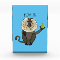 Funny lion tailed macaque monkey cartoon