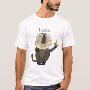 Funny lion tailed macaque monkey cartoon T-Shirt