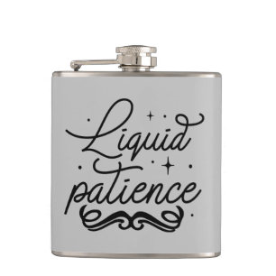 funny liquid word art drinking lovers hip flask