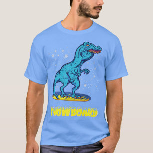 Funny Lisp Dinosaur Snowboarding TRe T-Shirt