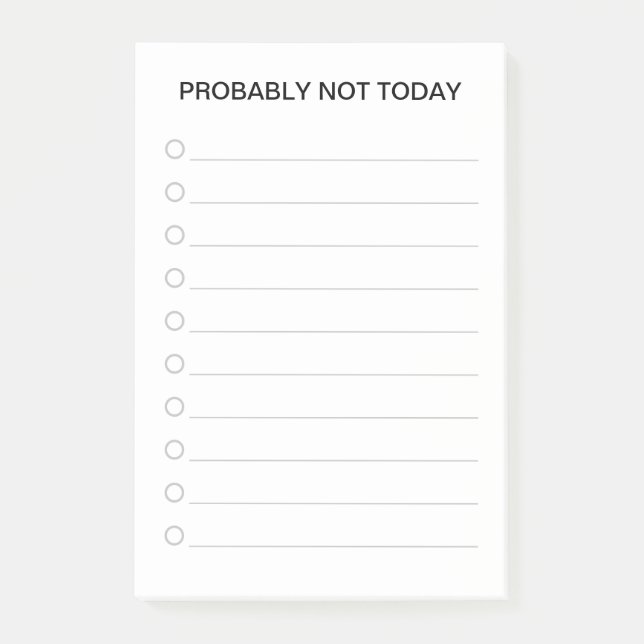 Funny List Maker Post-it Notes (Front)