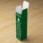 Funny Lit Tree Wine Box<br><div class="desc">Funny Wine Box says The (Tree) Isn't the Only Thing Getting Lit This Christmas.  Makes a Great Gift!</div>