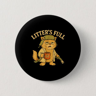 Funny Litter’s Full Cat Parody 67 Six Seven Meme 6 Cm Round Badge