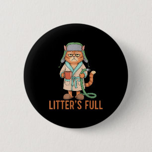 Funny Litter’s Full Cat Parody Cute Cat Lover Chri 6 Cm Round Badge
