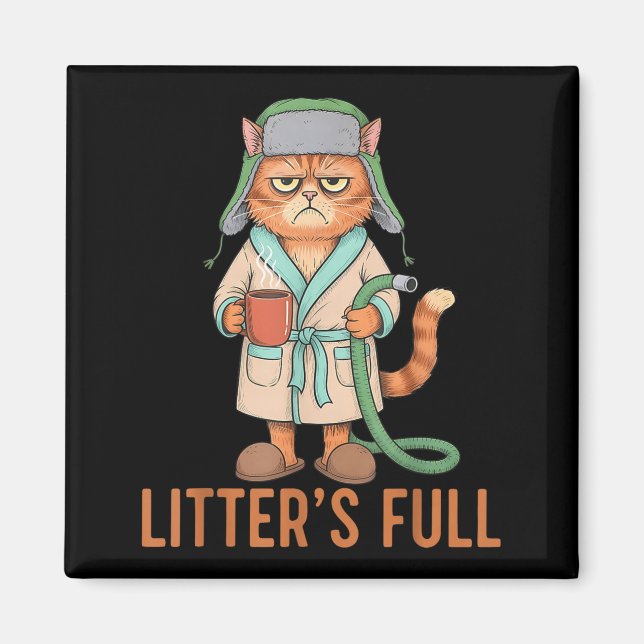 Funny Litter’s Full Cat Parody Cute Cat Lover Chri Magnet (Front)