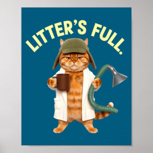Funny Litter S Full Cat Parody Poster