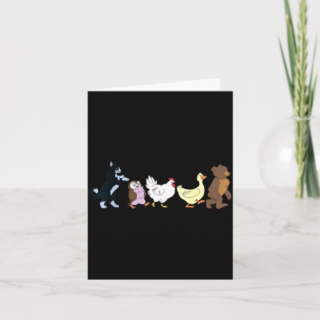 Funny Little Bear Birthday Graphic Y2k Bears Lover Card (Front)