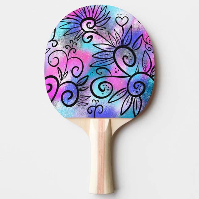Funny little bird ping pong paddle (Front)