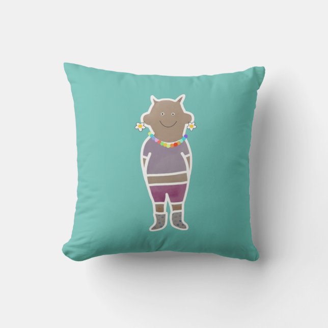 Funny little devil baby  cushion (Front)