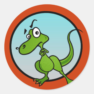 FUNNY LITTLE DINOSAUR MATTE STICKERS