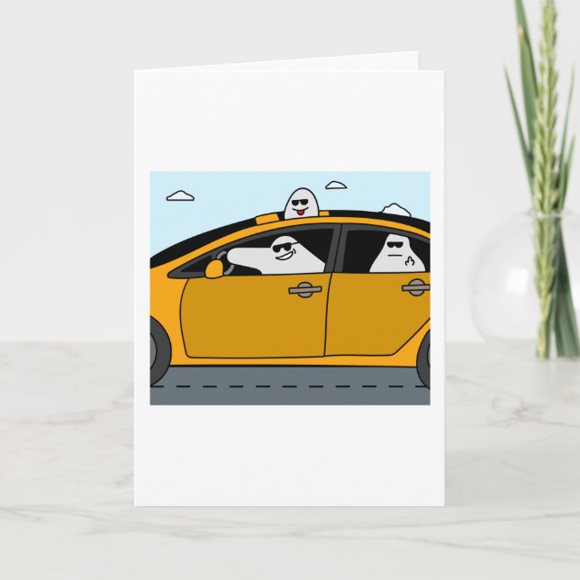 Funny Little Ghosts Halloween Card (Front)