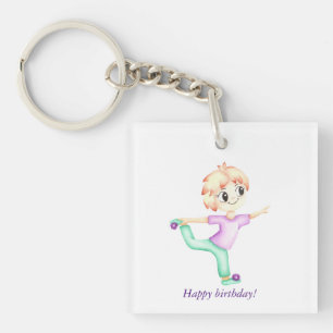 Funny little ginger boy sportsman key ring