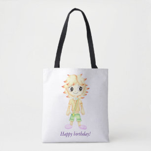 Funny little ginger boy tote bag