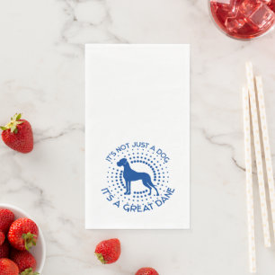 Funny Little Great Dane Paper Guest Towels Napkin