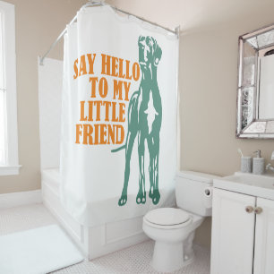 Funny Little Great Dane Shower Curtain