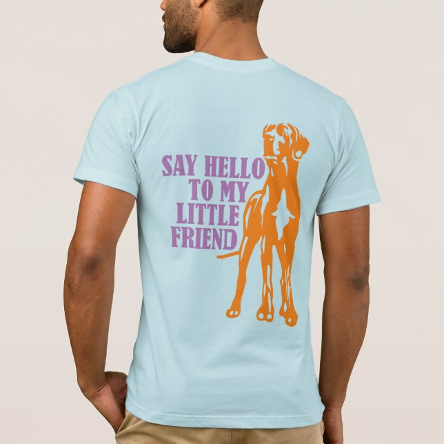 Funny Little Great Dane T-Shirt (Back)