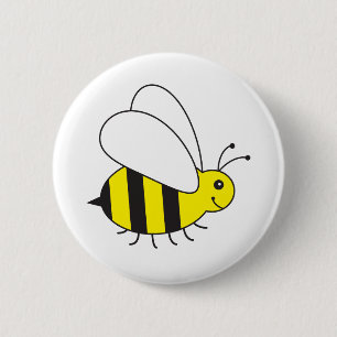Funny Little Honey Bee Cute 6 Cm Round Badge