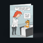 Funny Little Horse Get Well Card<br><div class="desc">This cute and funny get well card features a doctor checking up on a patient who has some classic cold symptoms ...  and is a little horse.</div>