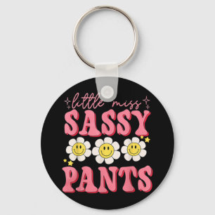 Funny Little Miss Sy Pants Back To School Girls  Key Ring