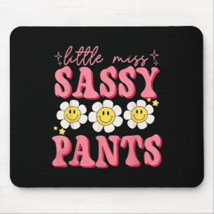 Funny Little Miss Sy Pants Back To School Girls  Mouse Mat
